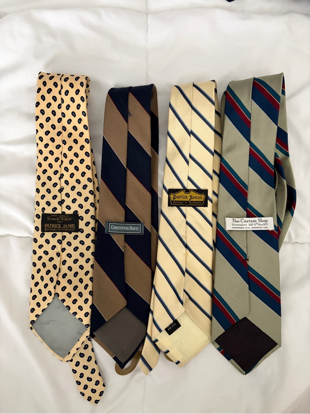 Beige Paisley Silk Tie - Classic Men's Accessory Vintage
